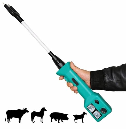 Palo De Seguridad Eléctrico Arreador Electrico Para Ganado, Ganadería Granja Cerdo Ganado, Empujador Recargable Para Vaca,Cerdo,Ganado,Cabras Y Perro Grande 68cm