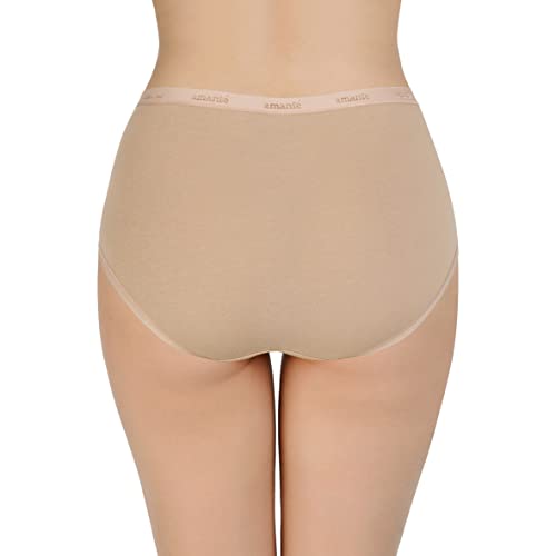 Image of Amante Solid Cotton Full Brief Panty Pack(Pack of 3)