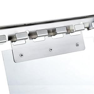 QHLTY Transparent PVC Lamellentür Vertikaljalousien 120x300cm