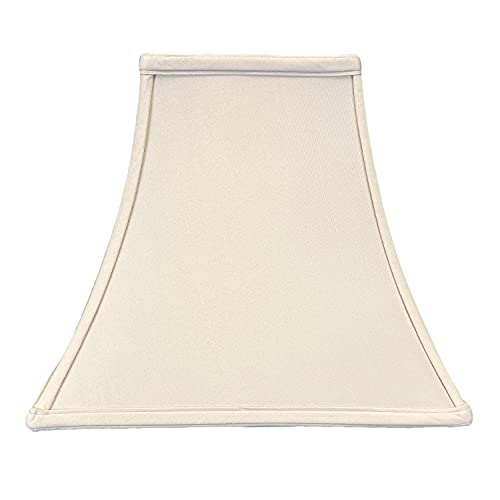 Image of Royal Designs, Inc. Regal Series Square Bell Lamp Shade, 6 x 12 x 10.5, Beige, Set of 2