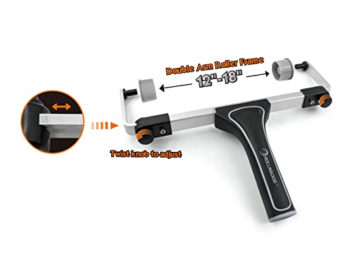 ROLLINGDOG 7PC 18 Inch Paint Roller Kit- 18 Inch Paint Roller Tray,Paint Bucket with Lid,3/8" Microfiber Roller Covers (Pack of 4) - Image 3