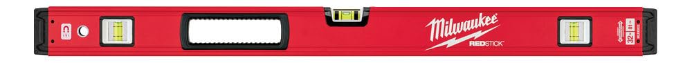 Nivel magnético Milwaukee 4932459065 Redstick 80 cm, columna de color rojo/negro