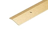 3 FT Hammered Satin Gold Transition Strip – 1.5” Wide Floor Reducer with Countersunk Screw Holes | Aluminum Threshold Trim for Floor Height Changes | Durable Anodized Finish | Made in USA