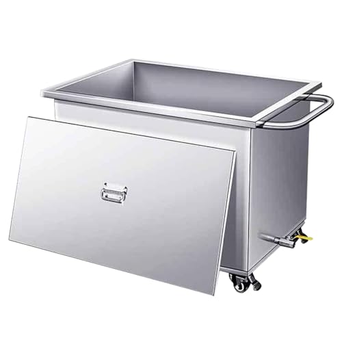 GOCHUSX Commercial Mop Sink, Mop Service Basin, Deepening Trough Body Floor Sink, Stainless Steel Storage Rack Storage for Outdoor Balcony Bathroom Kitchen(70x50x50cm)