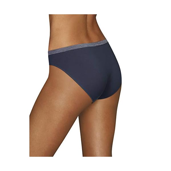 Hanes-Womens-Comfort-Flex-Fit-Seamless-Bikini-Underwear-6-Pack Hanes Pack, ComfortFlex Fit Panties, Seamless Underwear for Women, 6-Pack, Assorted Colors, Medium