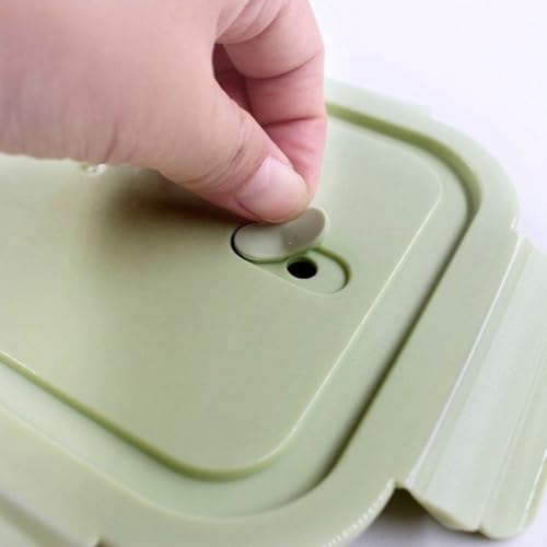 Image of Glass Lunch Box with 3 Compartments, BPA-Free Airtight Leak-Proof Lid, 1000ml, Microwave Freezer Dishwasher Safe, Meal Prep Bento Box