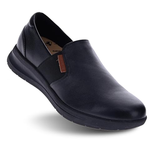 Revere Panama Women's Slip-On Sneakers - Premium Leather Upper, Lightweight, Stylish and Removable Comfort Footbed Orthotic with Customizable Fit