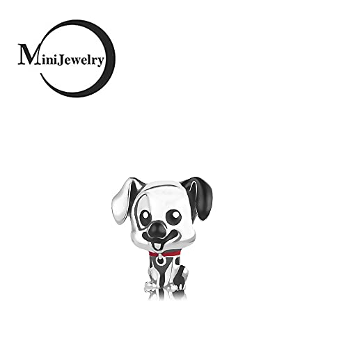 Abalorio de perro y gato en plata de ley para pulseras de mujer MiniJewelry 2