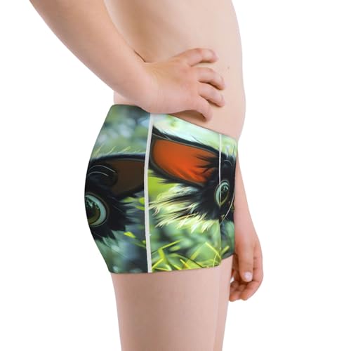 Boys' Cotton Boxer Brief Soft Underwear-Cute Big-Eyed Black Cat2