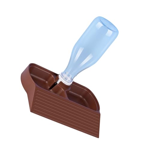 Navna Comedero automático de agua para reptiles y cuenco de comida para tortugas y construcción similar de mascotas para suministro de reptiles