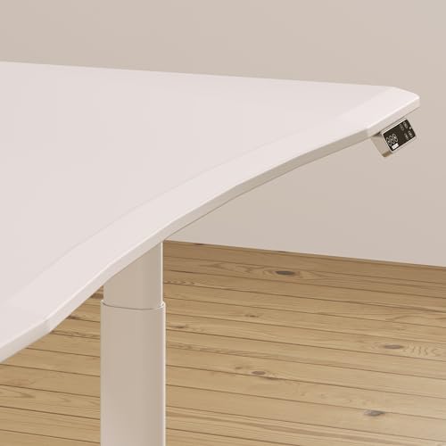 Image of FLEXISPOT E6 Pro 48 x 30 Inch Electric Standing Desk, Dual Motor Height Adjustable Desk with 3-Stage Oval Legs, One-Piece Desktop with Ergonomic Curved Edge, Modern Minimalist Home Office Desk