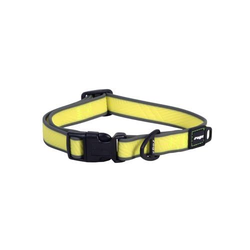 Rogz Klassisches Amphibien-Halsband Dayglo Größe L: 34–56 cm – Das Halsband ist ideal für Aktivitäten im Wasser.