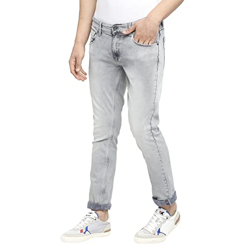 Image of Spykar Men's Slim Fit Low Rise Casual Jeans