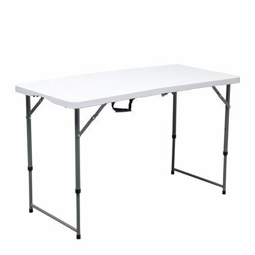 WERKA PRO Table Pliante rectangulaire à Pieds réglables 120x60x74cm