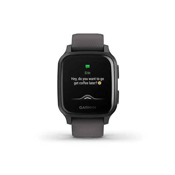 Garmin-Venu-Sq-GPS-Smartwatch-with-Bright-Touchscreen-Display-Up-to-6-Days-of-Battery-Life-Slate-Aluminum-Bezel-with-Shadow-Gray-Case-and-Silicone-Band Garmin 010-02427-00 Venu Sq, GPS Smartwatch with Bright Touchscreen Display, Up to 6 Days of Battery Life, Slate Aluminum Bezel with Shadow Gray Case and Slate Silicone Band