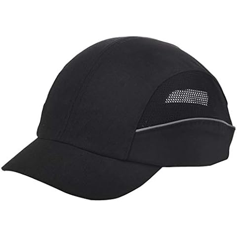 Ultimate Industrial HPBC_PREM-BLACK Deluxe Vented Bump Cap, Black Cover