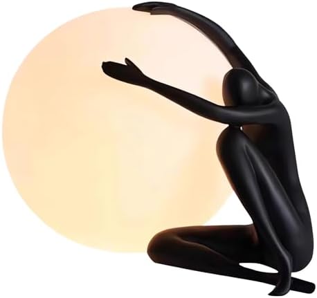 Humanoid Sculpture Table lamp Acrylic Sphere Decorative Table lam...