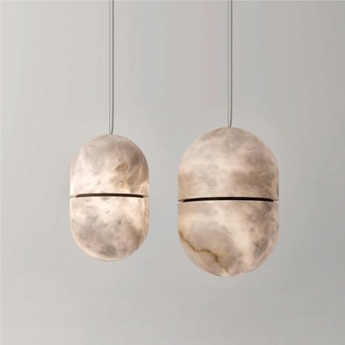 Suspension design aspect marbre blanc haut de gamme G9