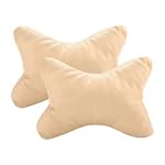 Retina 348 Car Neck Pillow (Set of 2, Beige)