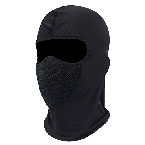 Balaclava Multifonction Ultra léger,Cagoule Respirante Coupe-Vent Masque Cache-Cou Anti Poussière Froid,Femme Homme Casques élastique Tour de Cou pour Randonnée Moto Vélo Tactique Escalade Cover