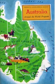 AMERICAN GEOGRAPHICAL SOCIETY: AUSTRALIA Around the World Program - Book  of the Around the World Program