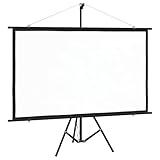 vidaXL Pantalla de Proyección con Trípode Proyector Cine Casa Presentación Oficina Escuela Salón Clases Película Exhibición Pública Interior 72' 16:9