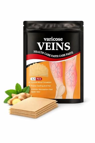 Image of Varicose Veins Relief Patches - 12 PICE | Reduces Swelling, Relieves Pain, Improves Blood Circulation & Vein Health | Herbal, Skin-Friendly & Instant Pain Relief (pack of 2)