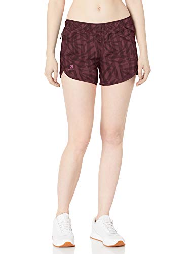 SALOMON Agile Short Pantalón Corto, Mujer, Winetasting/ao, S