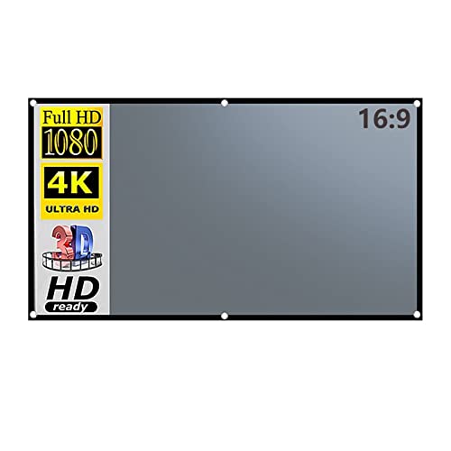 Pantalla de proyección plegable 133 pulgadas 16:9 gris metal