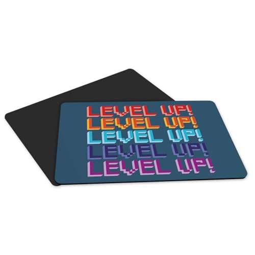 Set de table caoutchouc antidérapant bleu lot de 4 grand format pixel