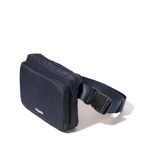 Image of Baggallini Modern Belt Bag 5x8 Travel Fanny Pack Sling Bag Waistpack w /RFID Card Holder Water-resistant Crossbody Bag