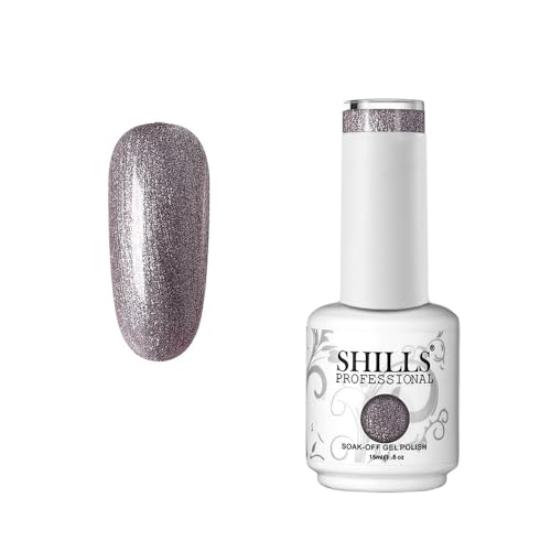 Image of SHILLS PROFESSIONAL Uv /Led Soak Off Glossy Finish Nail Polish Nail Art Nail Polish Color Shade 218, 15 Ml