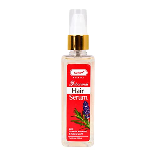 Sunny Herbals Hair Serum Enriched With Jaborandi & Basil & Essential Oils To Prevent Hair Loss, Promotes Fuller Hair And Rejuvenates Scalp | Excellent Potion To Nourish Hair 100ml(Pack of 1)