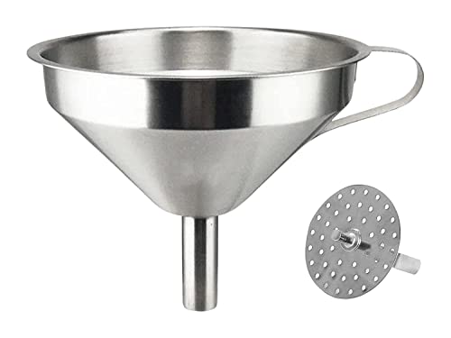 Dynore Stainless Steel Multipupose Funnel With Detachable Strainer/Filter For Cooking Oil (B0B7DGG9M4) Amazon Price History, Amazon Price Tracker