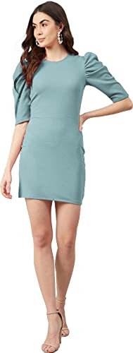 Image of Regolith Designer Sarees Women's Polyester Bodycon Knee-Length Dress