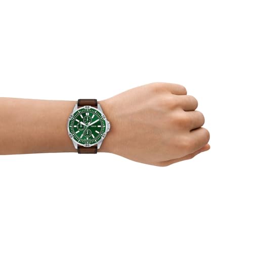 Miniatura 2 de Fossil Garrett Reloj Hombre, Movimiento Multifunción de Cuarzo con Correa de Acero Inoxidable o Cuero