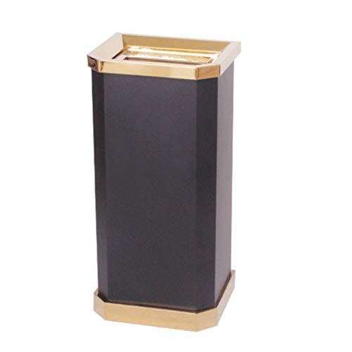 Caneca de basura de acero inoxidable 25.59x12.2x10.24 pulg