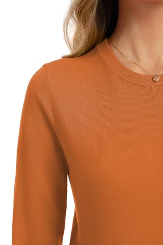 Image of QUALFORT Women's Sweaters Long Sleeve Soft Lightweight Basic Knitted Pullover Sweater