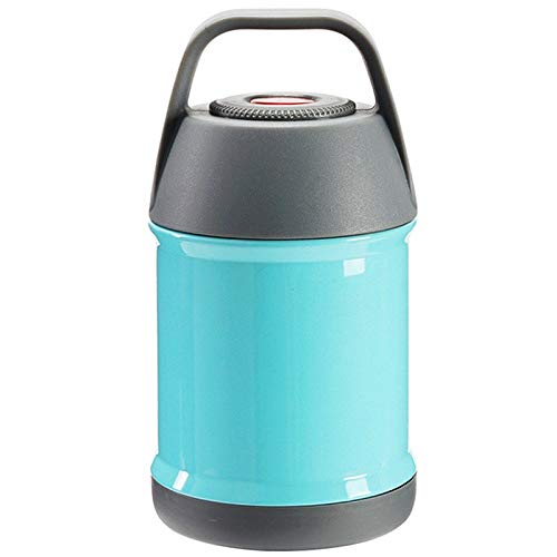 SDGBCXD， Fiambrera térmica de acero inoxidable de 450 ml con aislamiento al vacío que mantiene la comida caliente y a prueba de fugas.,Fiambrera(Blue)