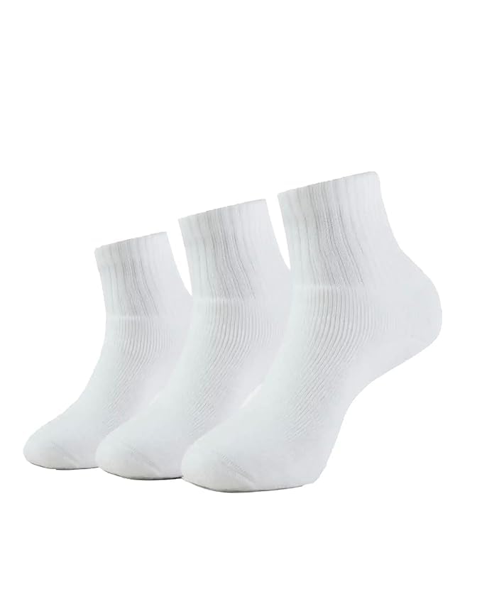 sunex Men's Compact Cotton Terry Ankle Length Socks With Stay Fresh Treatment (Pack of 3)-picture-10