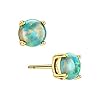 Opal-Stud-Earrings-Sterling-Silver-Solitaire-Style-Jewelry-For-Women-Girls-4-Prongs-Setting-5mm 18K Gold Plated Opal Stud Earrings for Women Sterling Silver 5mm Solitaire Green Opal 4 Prongs Setting Simple Earrings For Girls