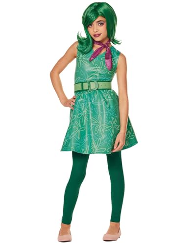 Spirit Halloween Inside Out 2 Disfraz de disgusto para niños, con licencia oficial, Disney, Pixar, disfraz de disgusto, MD