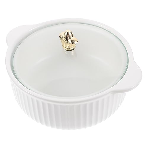 KICHOUSE Ciotola Ramen in Gres con Manici, Ciotola Zuppa Grande per Microonde e Cucina, Scodella da 7,86 Pollici Adatta a Famiglie e Studenti