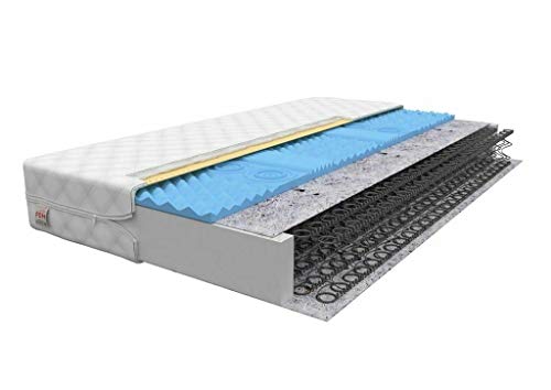 Preisvergleich Produktbild FDM 80x180 ALBA Kinderbettmatratze Bonell-Federkernmatratze Polyuretanschaum HR-Schaum Kindermatratze