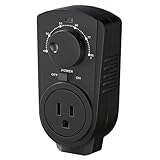 EconoHome Termostato ajustable, compatible con la mayoría de calentadores de espacio de montaje en pared EconoHome