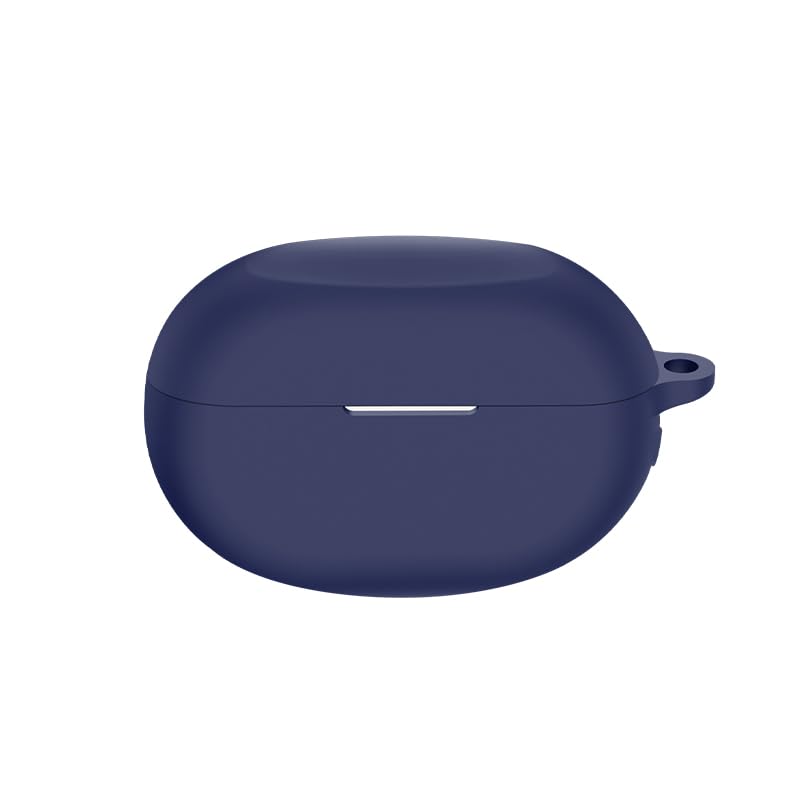 KUTEWEU Silicone Case with Keychain Cover Skins Pounch Protective Shockproof Shell for Realme BudsAir 3/Realme Bbuds T300/Buds Air 3 NEO/BudsAir 5 Pro/BudsAir 5/Realme T100 (Blue, BudsAir 5 Pro)