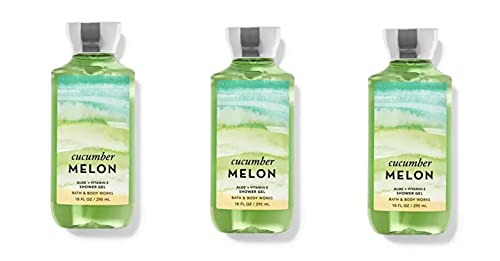Bath & Body Works CUCUMBER MELON SHOWER GEL SET OF 3 X3 Bath And Body Works Cucumber Melon Shower Gel Original Set cover