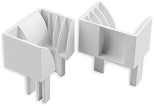 DIWARO® Einlauftrichter für Kunststoff Rolladenführungsschiene RF 4049, RF 7049 in der Farbe weiss
