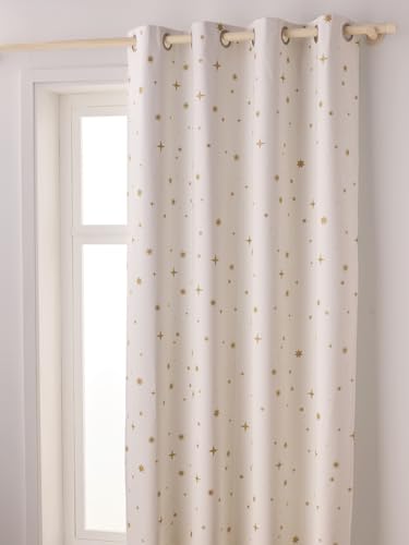 VERTBAUDET Rideau occultant étoiles Blanc/étoiles 135X180