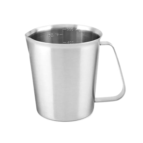 Vasos medidores de acero inoxidable QWORK 16 oz 2 piezas miniatura 2